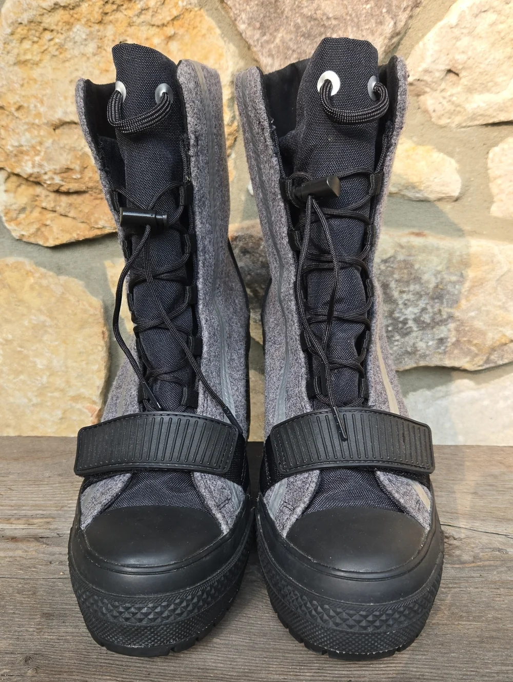 Converse Chuck Taylor All Star GR82 Extra High Top Boot 7 Chunky Platform Heel